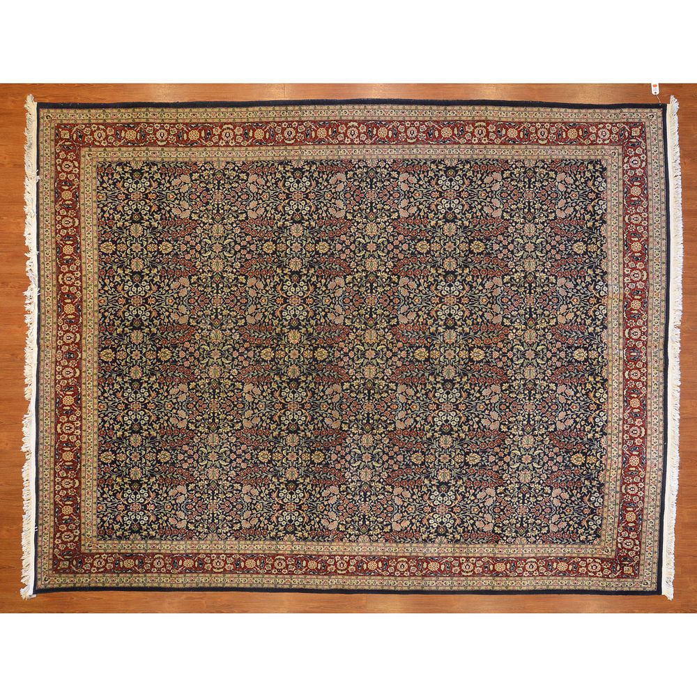 Appraisal: Hereke Carpet Turkey x Fourth quarter- th century hand-knotted wool