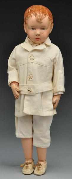 Appraisal: Solemn Schoenhut Character Doll Description All wood and spring jointed