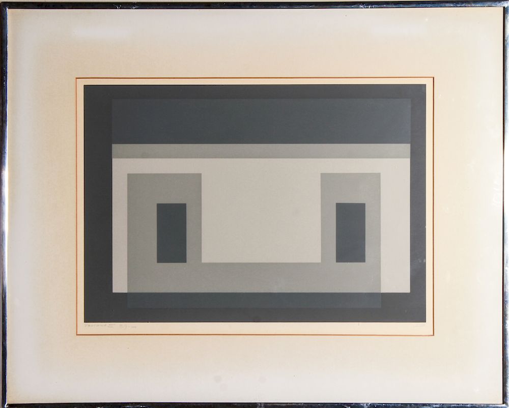 Appraisal: Josef Albers Variant III Colored Serigraph Josef Albers German-American -