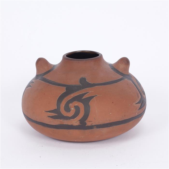 Appraisal: Weller Suevo art pottery pot H x W