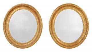 Appraisal: Pair Maitland modern one with Maitland-Smith tag fluted frames with