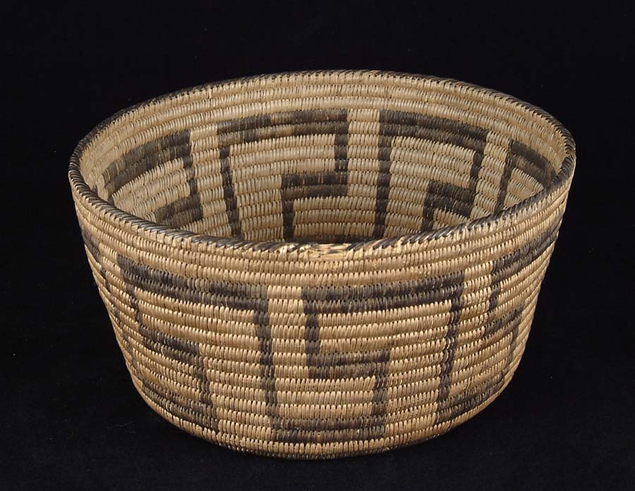 Appraisal: TOHONO-OODAM PAPAGO BASKET EARLY TH CENTURY Willow and devil s