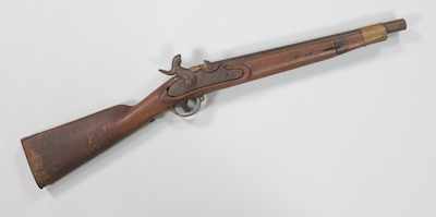 Appraisal: A Belgian Coachmen's Hip Riffle ca Percussion gun with bronze