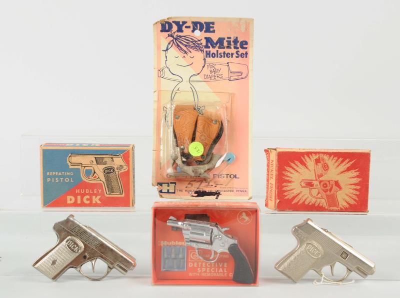 Appraisal: Lot of Guns Accessories Includes a Hubley Dick with box