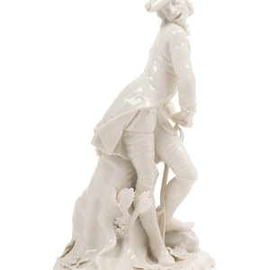 Appraisal: A Nymphenburg Porcelain Figure of a Man in a Tricorne