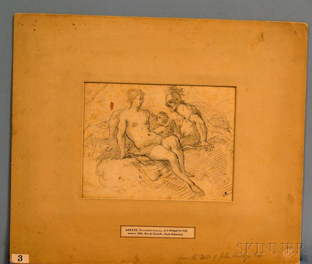 Appraisal: School of Francesco Albani Italian - Venus and Mars Unsigned