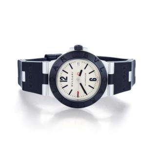 Appraisal: Bulgari Diagono Aluminium Unisex Watch Designed with a round aluminum