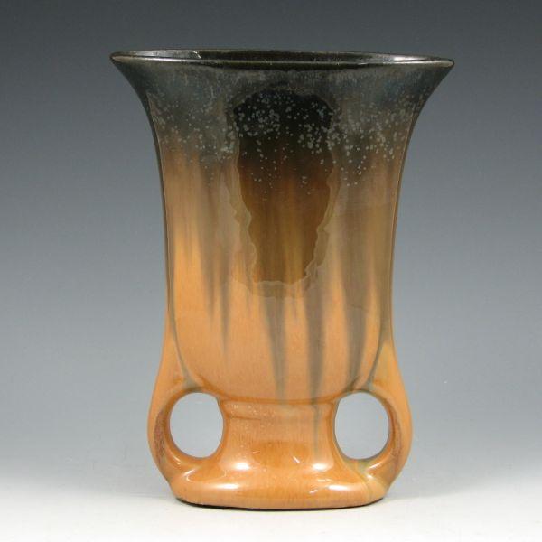 Appraisal: Fulper fan vase in Cat's Eye flambe glaze Marked with