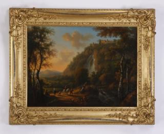 Appraisal: th c oil on canvas attr to Victor deGrailly th