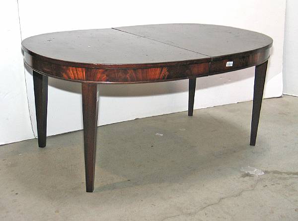 Appraisal: A George III style mahogany extension dining table mid th