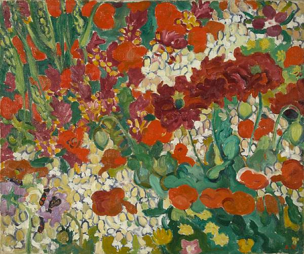 Appraisal: n a Louis Valtat French - Parterre de fleurs aux