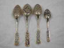 Appraisal: Russian silver Three silver gilt niello tablespoons Moscow and and