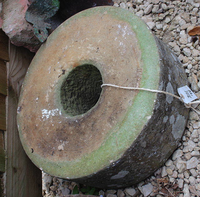 Appraisal: AN OLD GRINDING STONE cm diameter