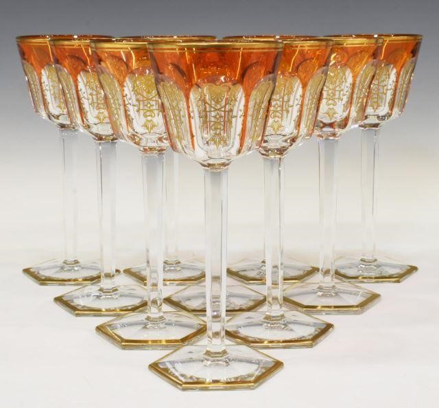 Appraisal: lot of French Baccarat Harcourt Empire cut crystal Rhine wine