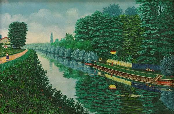 Appraisal: Camille Bombois French - The canal signed 'Bombois Clle' lower