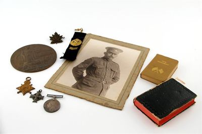 Appraisal: World War I a casualty pair of medals to a