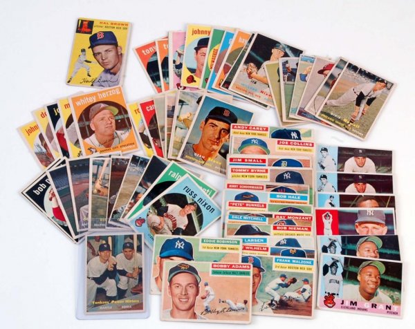 Appraisal: A lot of sixty-six Topps baseball cards from to One