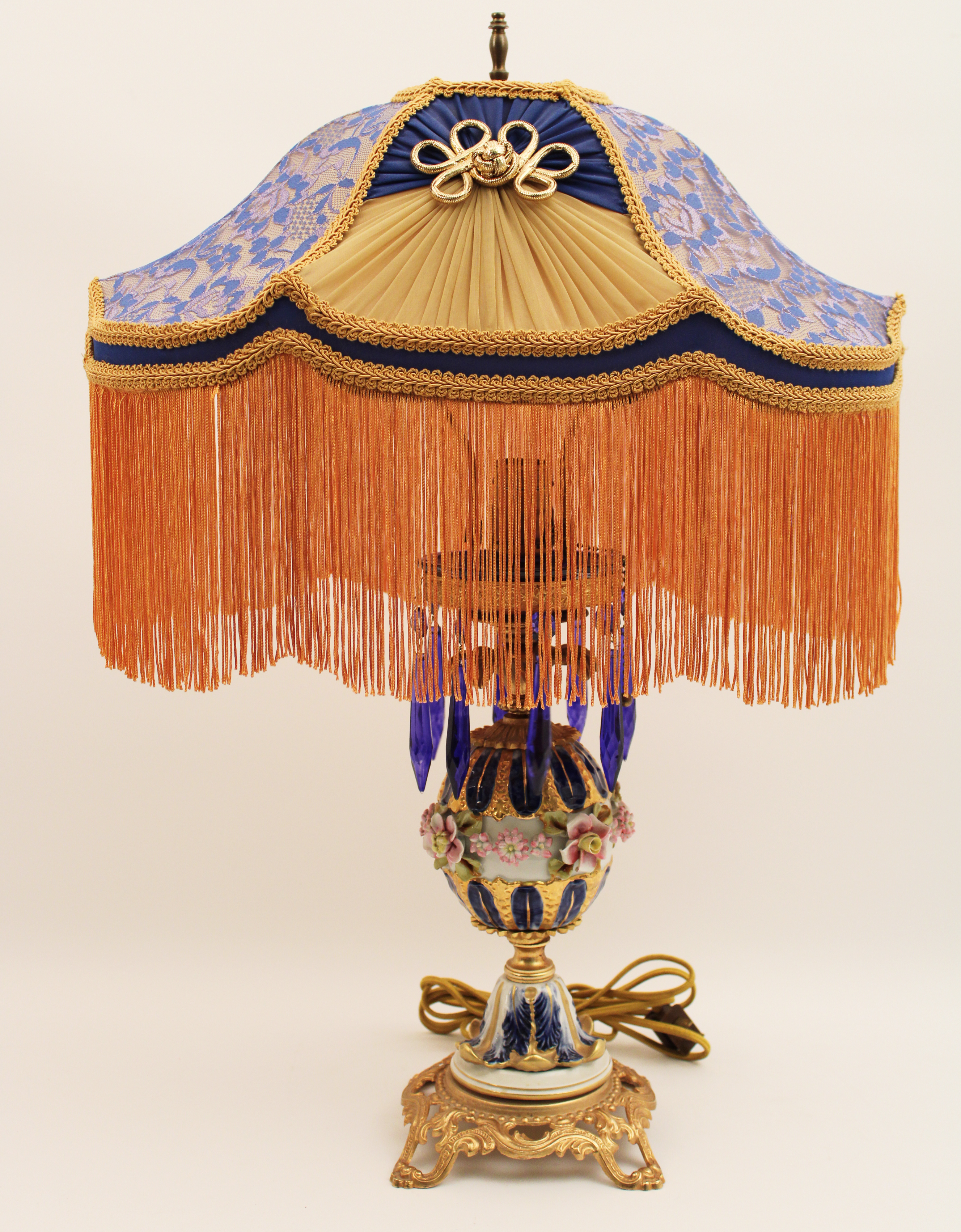 Appraisal: SEVRES POMEGRANATE FORMED LAMP Gold gilt metal mounted Sevres pomegranate