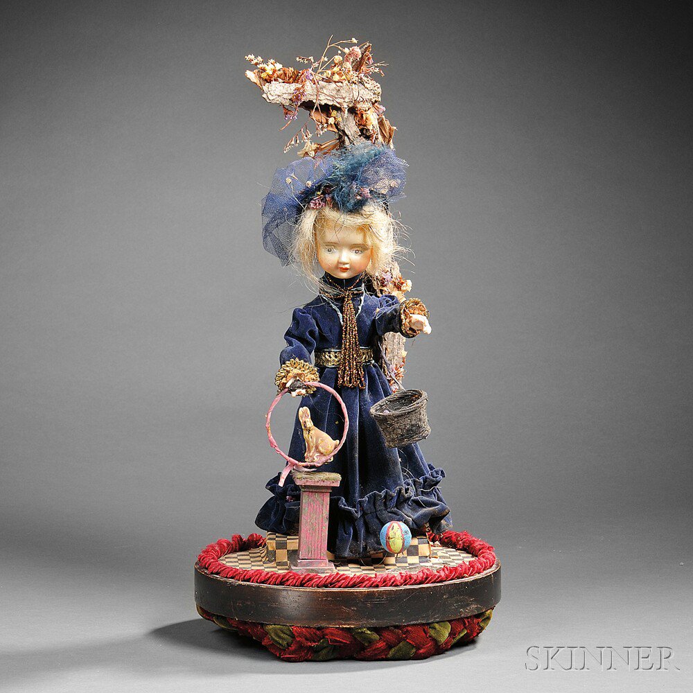 Appraisal: Musical Automaton of a Female Magician R Aldridge in the