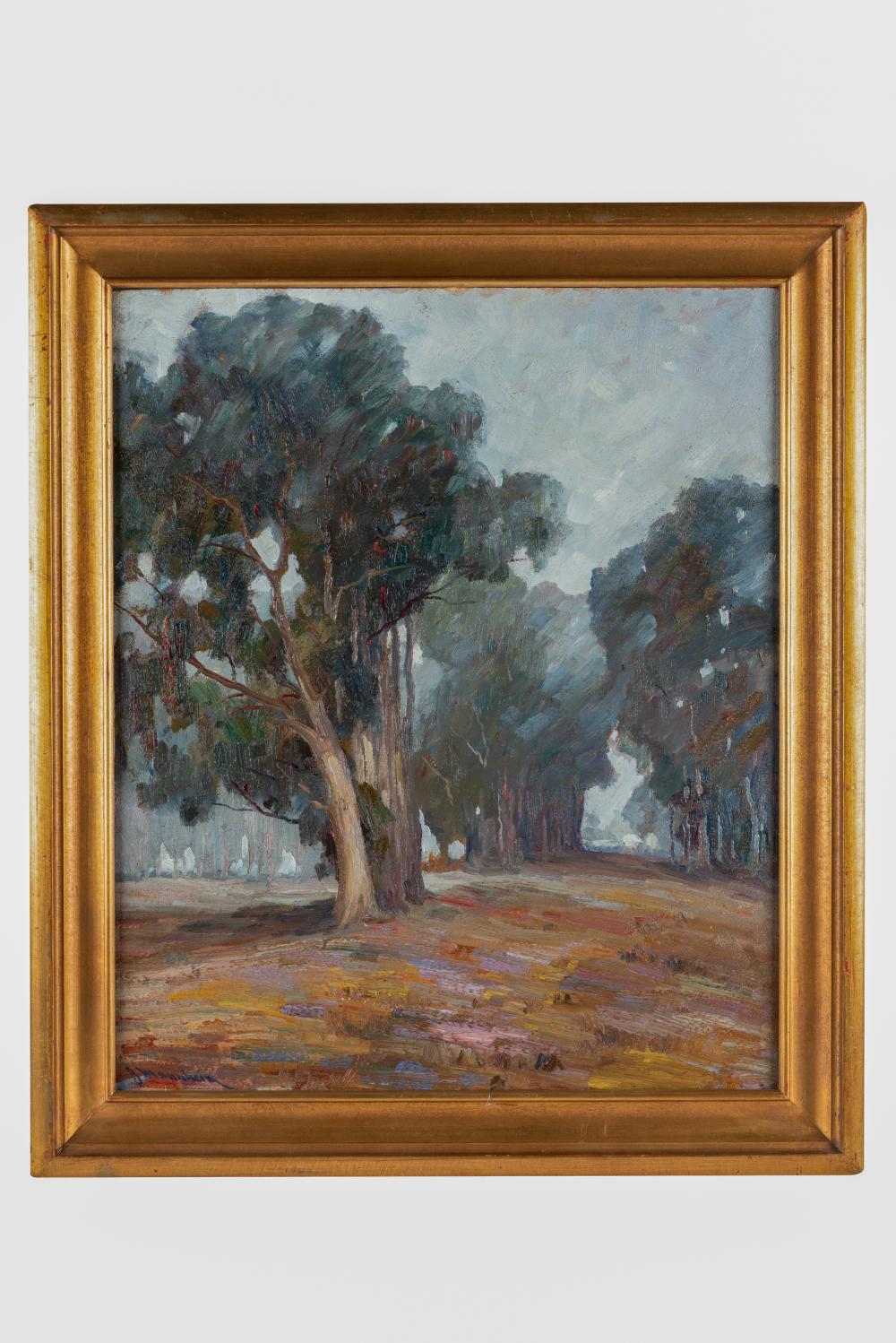 Appraisal: JEAN MANNHEIM - A FOGGY MORNING oil on board signed