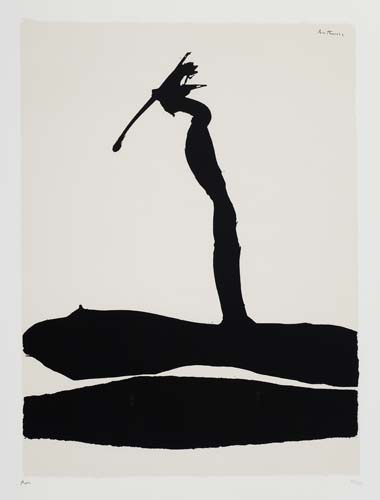 Appraisal: ROBERT MOTHERWELL Africa Suite Color screenprint printed in black and