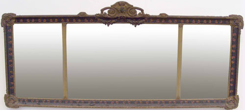 Appraisal: Victorian overmantle mirror l w