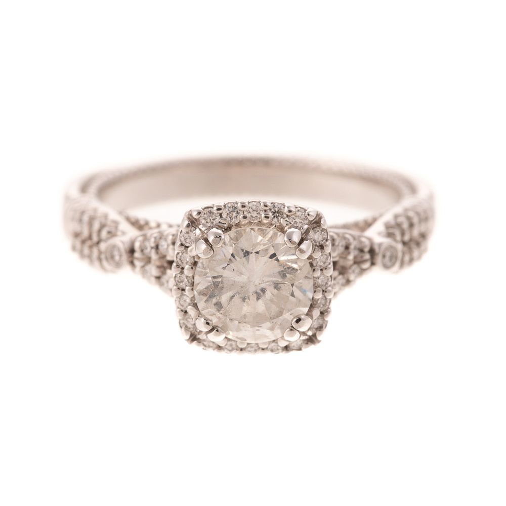 Appraisal: A Verragio Parisian Diamond Engagement Ring in K K white