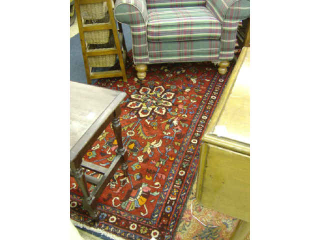 Appraisal: HANDMADE RUG - HERIZ - X