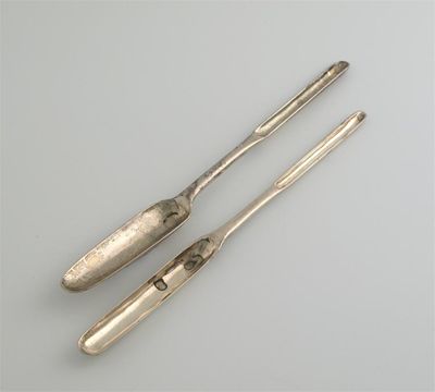 Appraisal: A George II marrow scoop by James Tookey London and