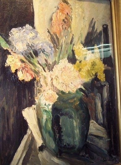 Appraisal: Ronald Ossory Dunlop Flowers in a Vase signed lower right