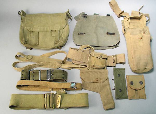 Appraisal: A lot of military web gear Including a British Sam