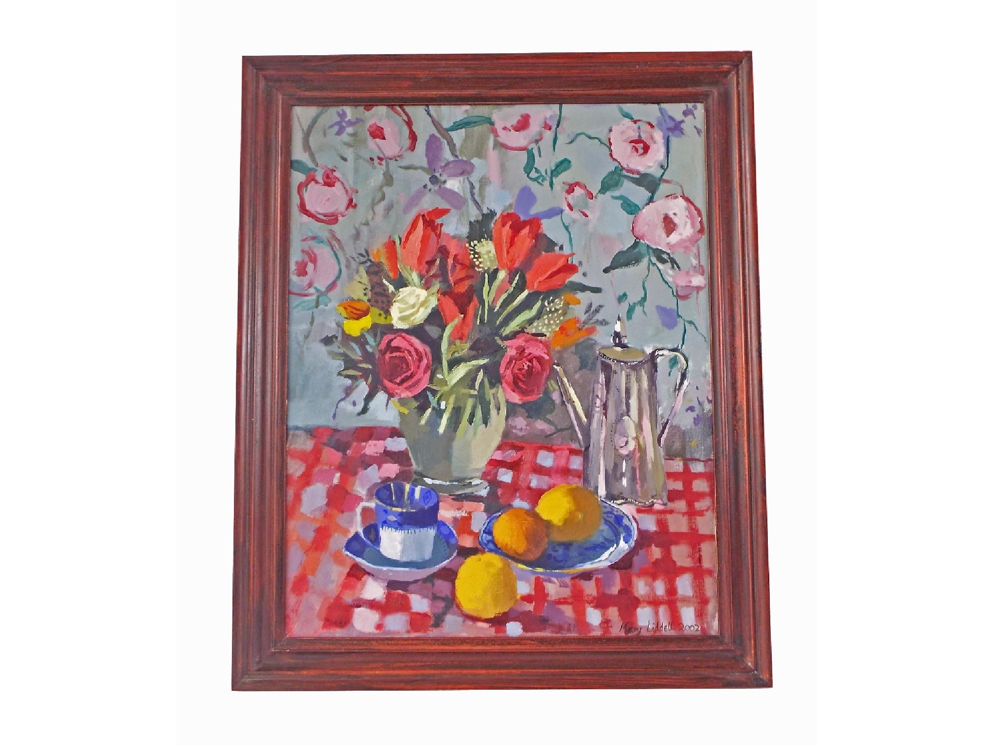 Appraisal: Mary Liddell th st century - still life of flowers