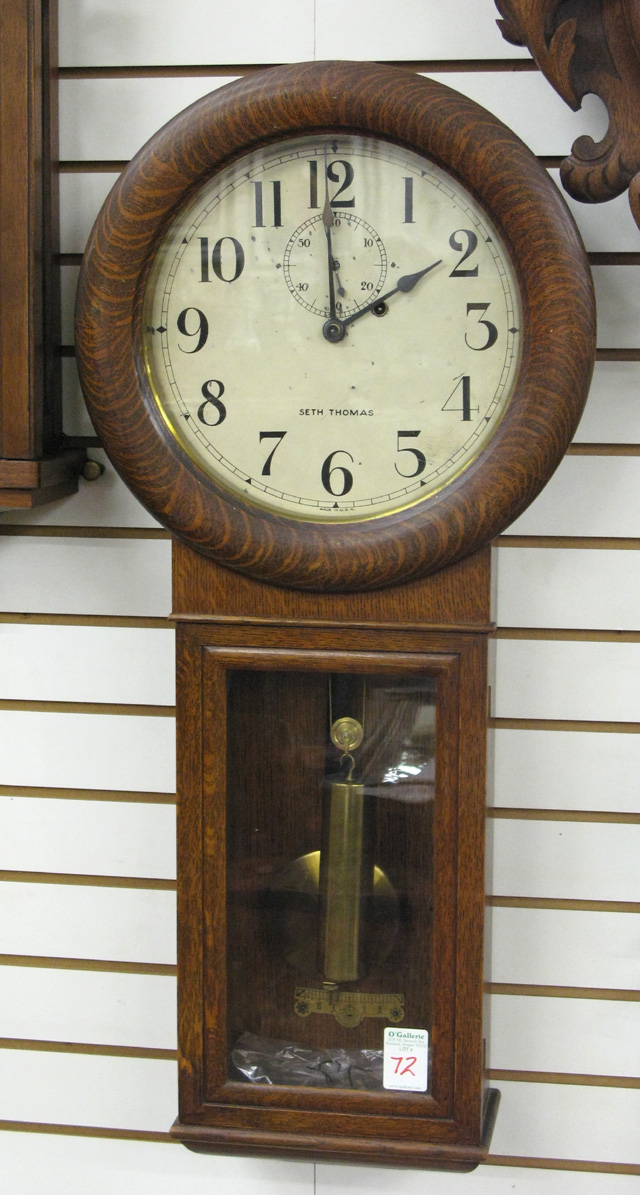 Appraisal: SETH THOMAS WALL CLOCK Regulator No American early th century