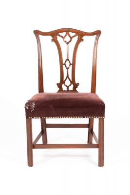 Appraisal: A late th Century Chippendale period single chair with pierced