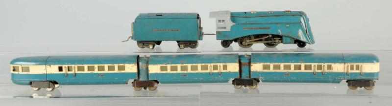 Appraisal: Lionel O-Gauge Blue Streak Passenger Train Set American Pre-war Includes