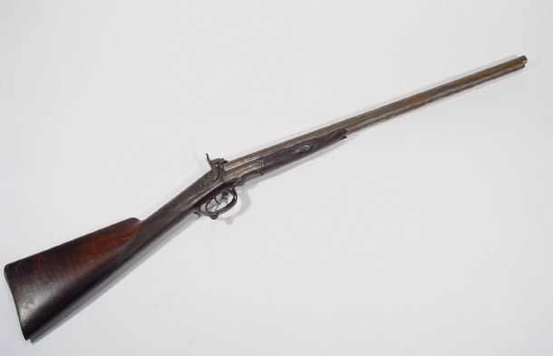 Appraisal: Victorian double barrelled shotgun with chased plates and engraved Collins