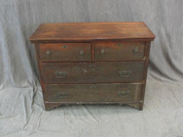 Appraisal: Victorian Oak Chest of Drawers From a prominent New Jersey