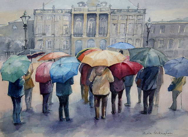 Appraisal: SHEILA BECKINGHAM TH CENTURY 'The Umbrellas' - The Royal Palace