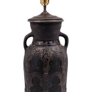 Appraisal: A Middle Eastern Style Table Lamp Height inches Property from