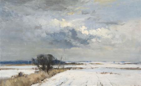 Appraisal: IAN HOUSTON B 'CLOUD SHADOWS ON THE SNOW' Signed also