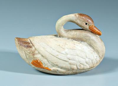 Appraisal: Chalkware swan - x - x in Surface wear minor