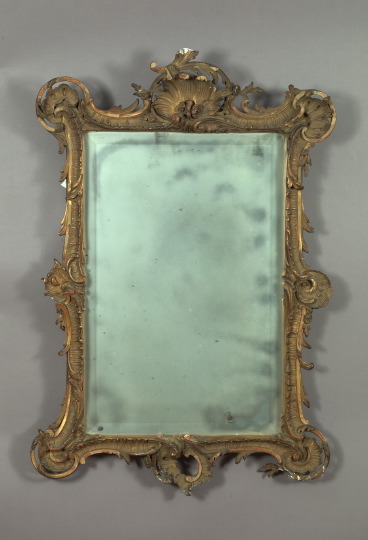 Appraisal: Good Louis XV-Style Giltwood Looking Glass in the French rococo