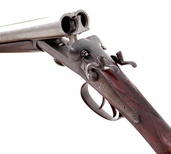 Appraisal: Charles Smith bore SxS hammer sporting gun SN Nitro reproved