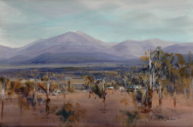 Appraisal: John Leo Borrack born Mt Bogong From Tawonga Victoria watercolour