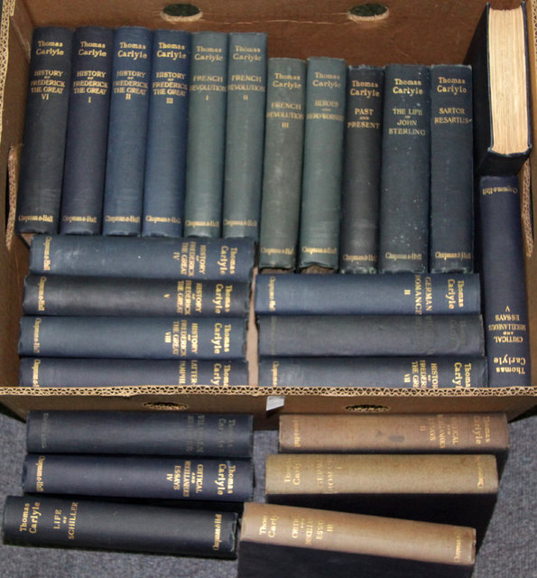 Appraisal: Carlyle T Works Of twenty-six volumes Chapman and Hall centenary