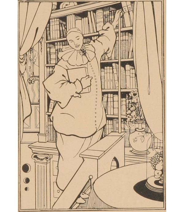 Appraisal: Aubrey Beardsley British - Pierrot possibly a design for The