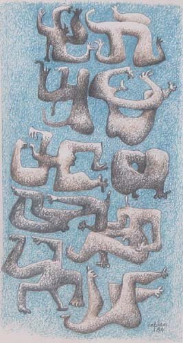 Appraisal: Studies for Sculpture Colored Pencil on Paper Caplan Jerry x