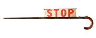 Appraisal: Crossing Guard Stop Sign- Ca - A working Saf-a-kros Cane