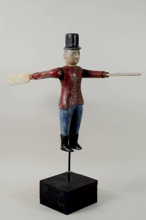 Appraisal: Folk Art Carved Painted Whirligig Folk art carved and painted