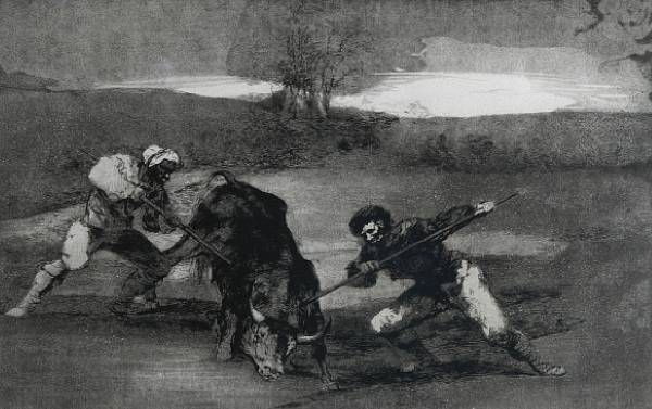 Appraisal: Francisco de Goya Spanish - Otro modo de caza pie